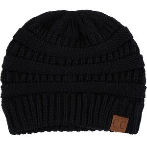 C.C Black Knit Beanie